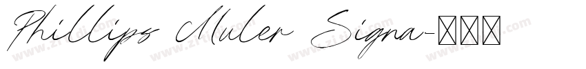 Phillips Muler Signa字体转换